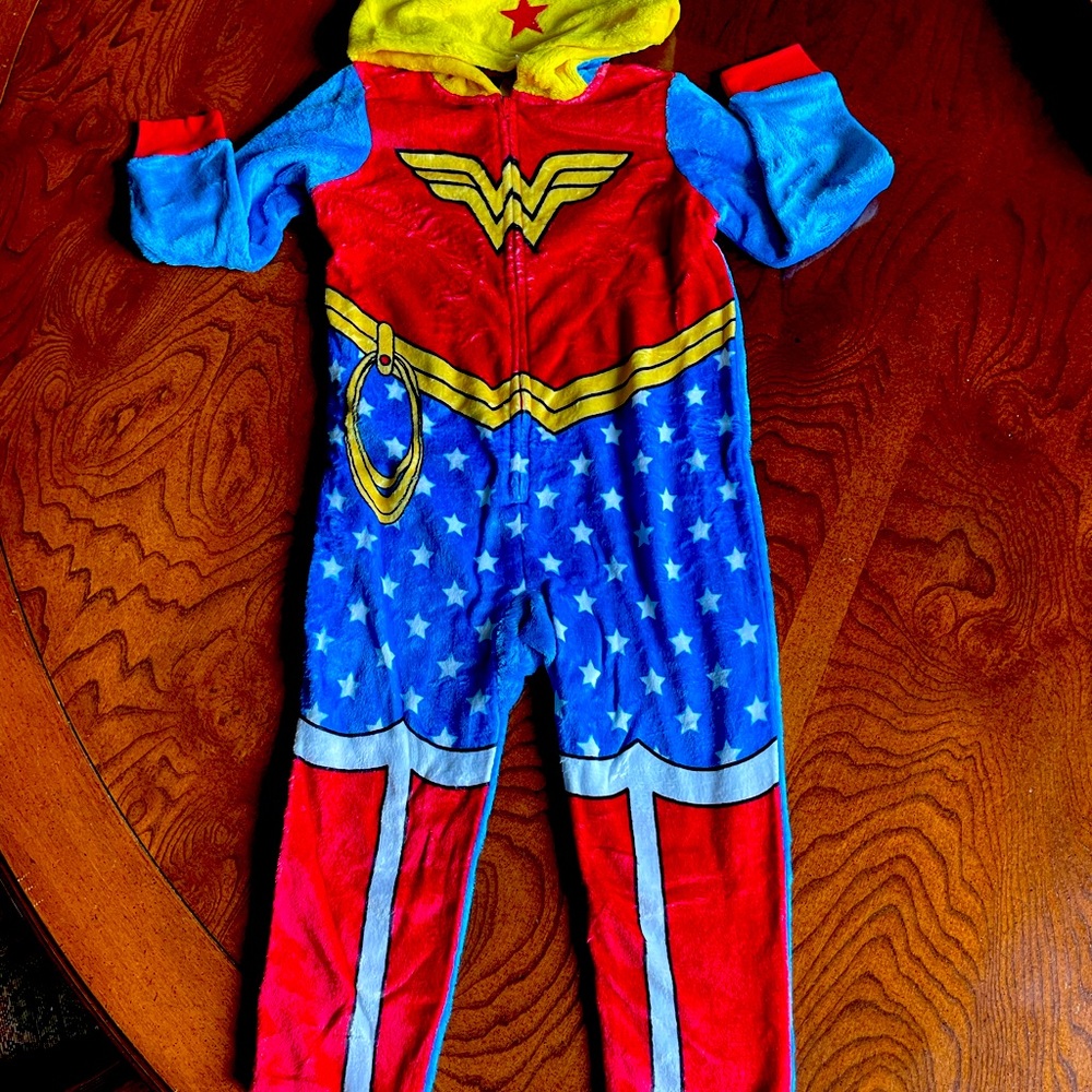 Wonder Woman One Piece Hooded Pajamas